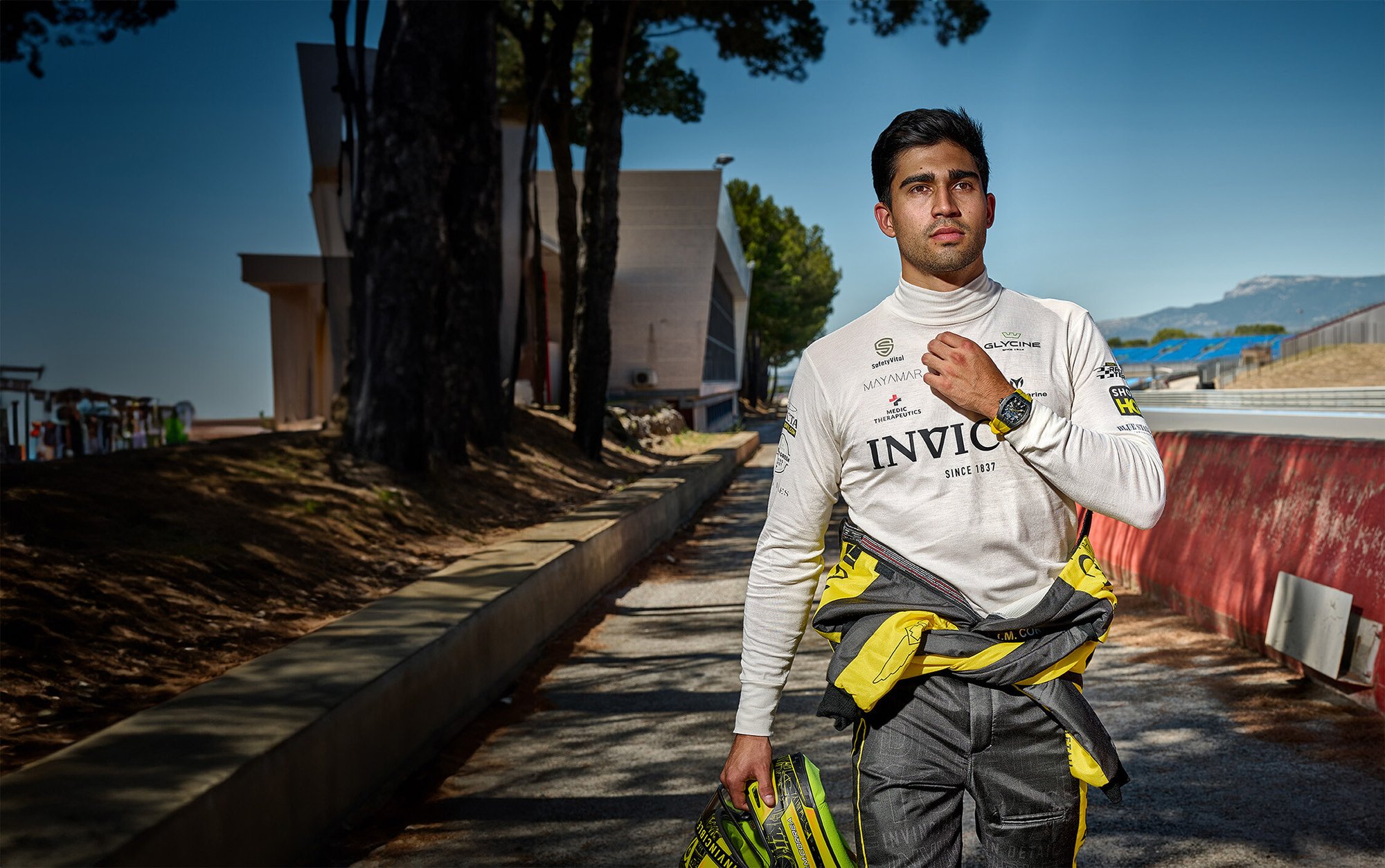 Juan Manuel Correa in racing clothes